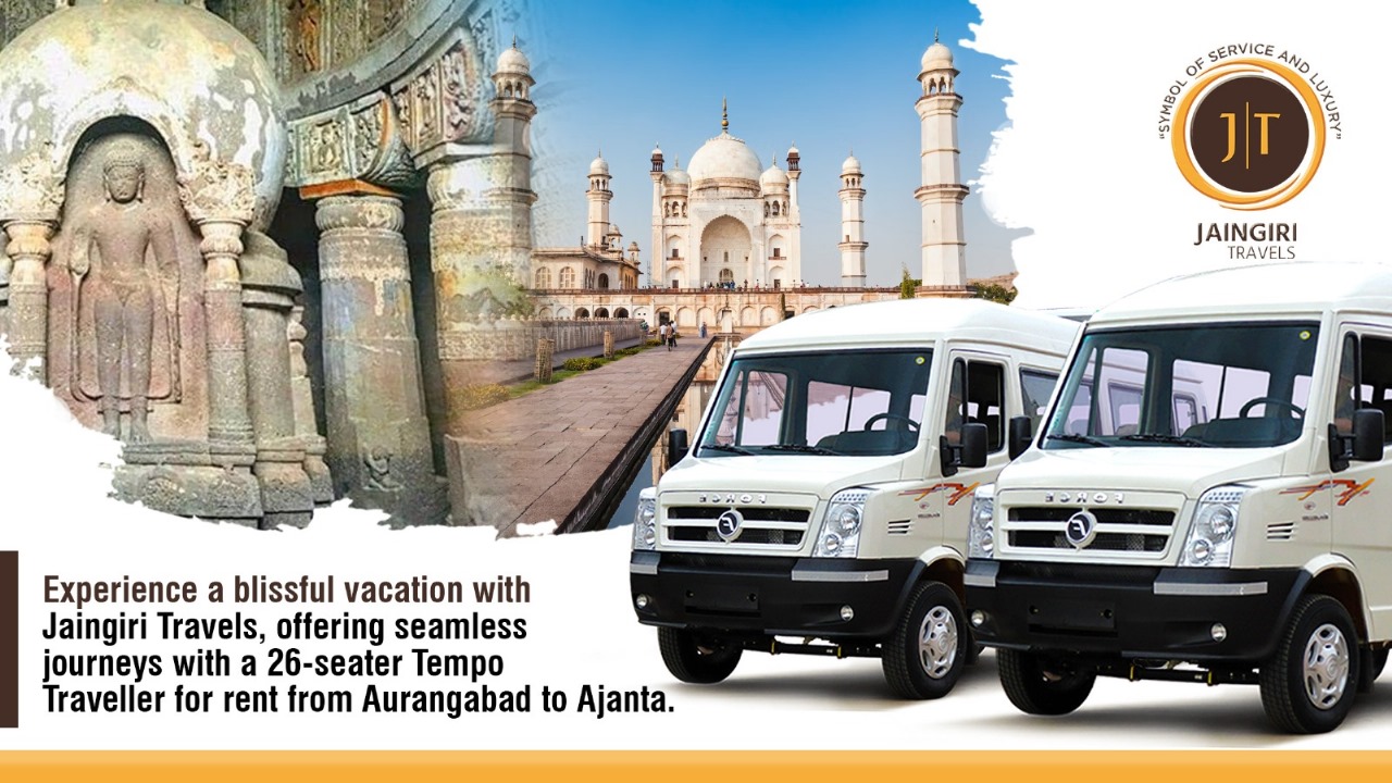26 Seater Tempo Traveller on rent in Aurangabad