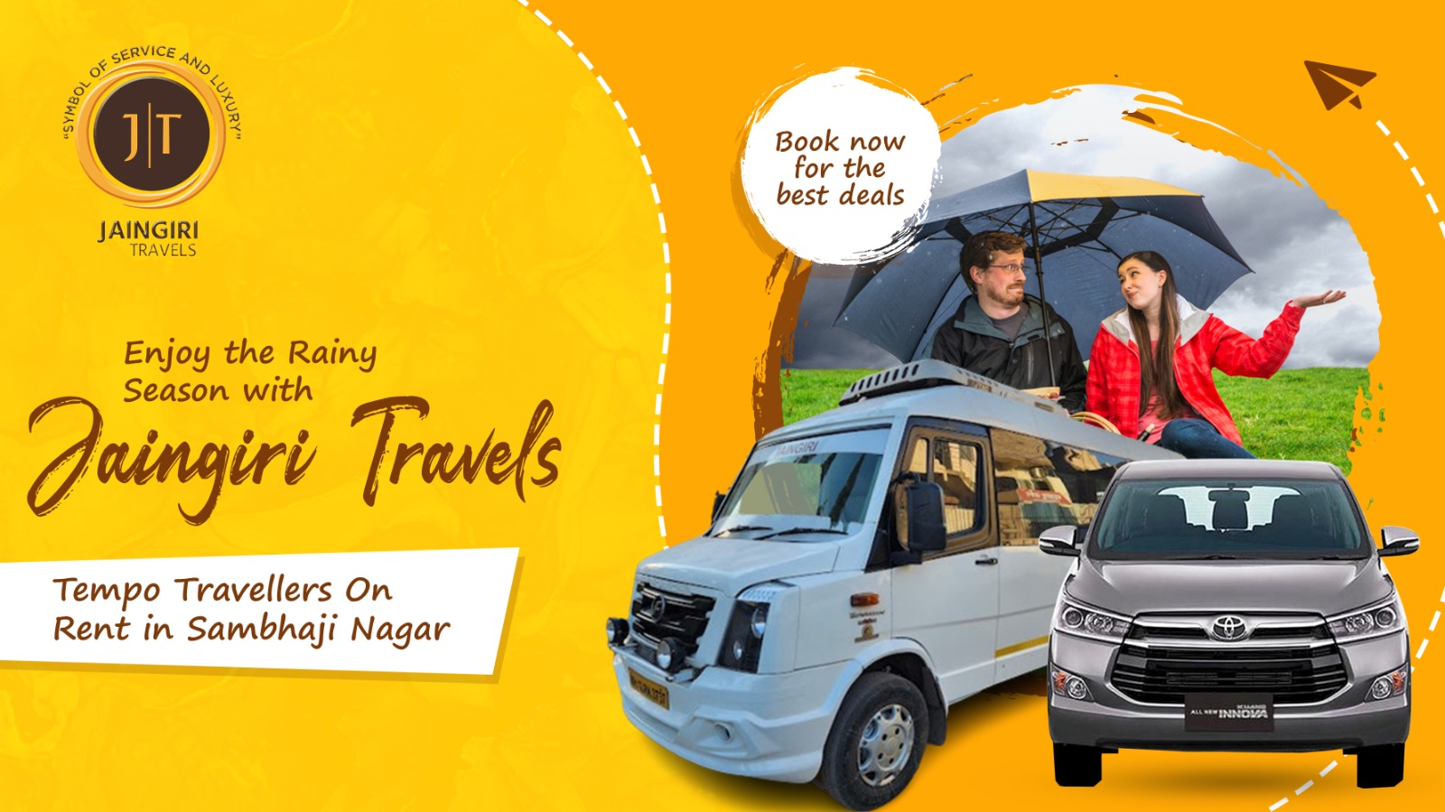 Enjoy the Rainy Season with Jaingiri Travels: Tempo Travellers On Rent in Sambhaji Nagar