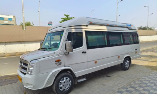 tempo traveller sizes available at Jaingiri Travels 